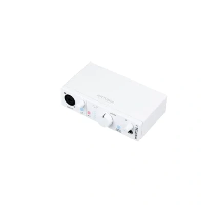 Image de Arturia MiniFuse 1 Interface Audio USB Compacte de Qualité Studio pour Production, Podcasting, Guitare, Fournie avec une Suite Logiciels Créatifs Blanc