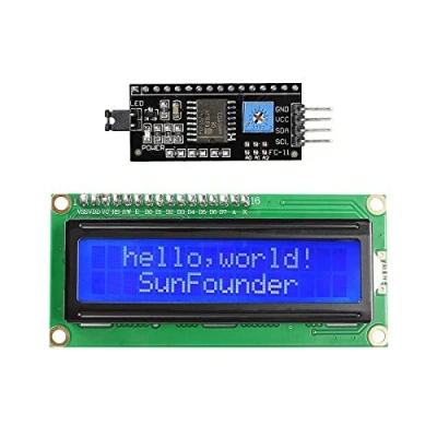 Image de SunFounder IIC/I2C/TWI I2C LCD1602 Display Module Compatible avec Arduino and Raspberry Pi