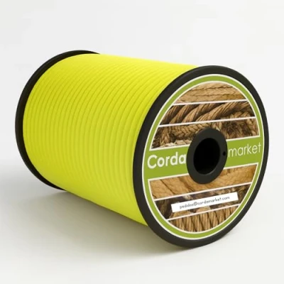 Image de CORDAMARKET Bande élastique 8 mm pour Adulte Unisexe Jaune Fluo 50 m