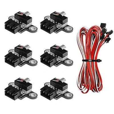 Image de Genmitsu Lot de 6 micro interrupteurs fin course avec câble 3 broches 1 m pour 3018 PROVer/3018 MX3/3018 PROVer Mach3