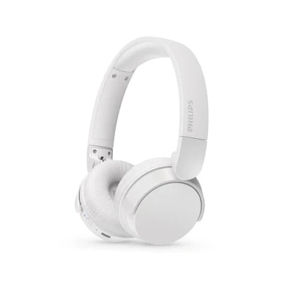 Image de Philips TAH4209WH Casque sans Fil Supra aural Bluetooth léger, Isolation phonique Passive, 55 Heures d’autonomie, Son Naturel, appels clairs, Basses dynamiques, Recharge en 2 Via USB C Blanc
