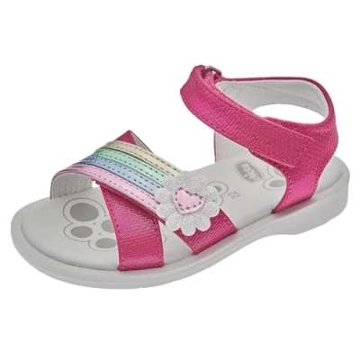 Image de Chicco Sandales à Double Velcro Fuchsia, Confortables, Légères, Flexibles et Transpirantes Fille, Fuchsia (4), 24 EU, Conçu en Italie