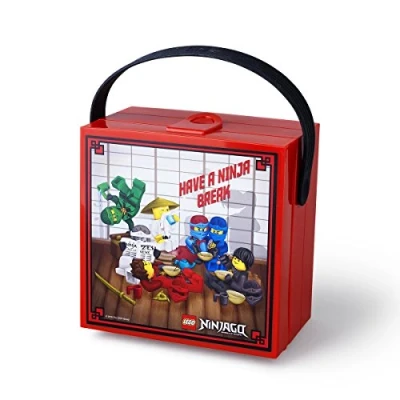 Image de LEGO Ninjago Lunchbox with Handle, Bright Red
