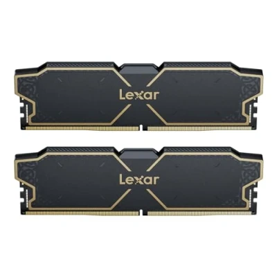 Image de Lexar THOR OC RAM DDR5 32Go Kit (16 Go x 2) 6000 MHz, DRAM UDIMM 288 Pin PC Mémoire RAM, d&#039;ordinateur Haute Performance pour XMP 3.0 et AMD Expo, CL32 38 96, 1.3V (LD5U16G60C32LG RGD)