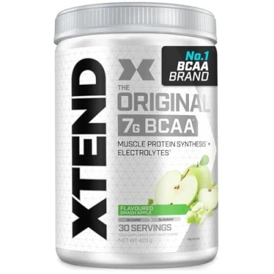 Image de Poudre XTEND Original aux BCAA pomme verte complément alimentaire acides aminés ramifiés 7 g de + électrolytes pour récupération et hydratation 30 portions
