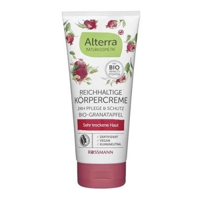 Image de Alterra Crème Pour le corps riche à la grenade bio et au beurre de karité peaux très sèches 200 ml