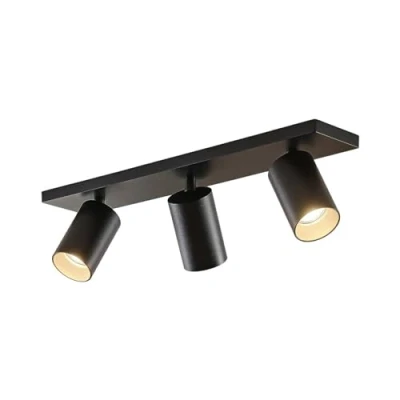Image de Arcchio Spot Brinja à intensité variable (Moderne) en Noir Aluminium e. a. pour Couloir (à 3 lampes, GU10), Lampe encastrable, plafonnier, applique