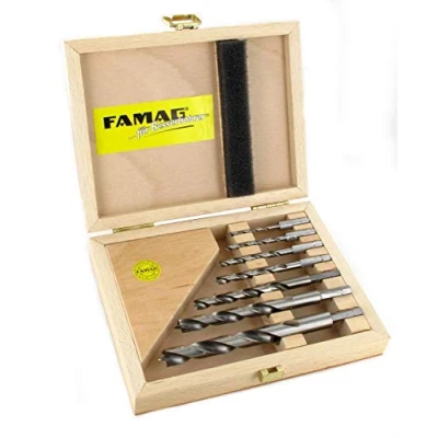 Image de Famag Holzspiralb.bit Set de 7 forets HSS G dans une boîte en bois 159 750 700