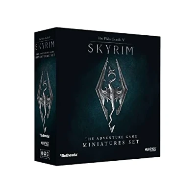 Image de Modiphius The Elder Scrolls: Skyrim Jeu de société d&#039;aventure À partir 14 Ans 1 à 4 Joueurs 60 120 Minutes Temps Jeu, Gris, Rouge