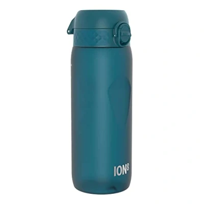 Image de ION8 Gourde, 750 ml, Anti Fuite, Sports, Facile à Ouvrir, Verrouillage Sécurisé, Lavable en Lave vaisselle, Poignée de Transport, Couvercle Rabattable, Sans BPA, Profilée, Bleu Sarcelle Foncé