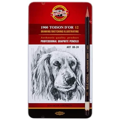 Image de Koh I Noor TOISON D&#039;OR 8B 2H Crayon Graphite (Lot de 12)