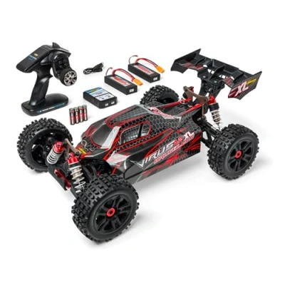 Image de Carson 500409080 1:8 Virus 4.2 XL 100% RTR Noir/Rouge Voiture RC, télécommandée, Vitesse jusqu&#039;à 80 km/h, modèle RTR, radiocommande Incluse
