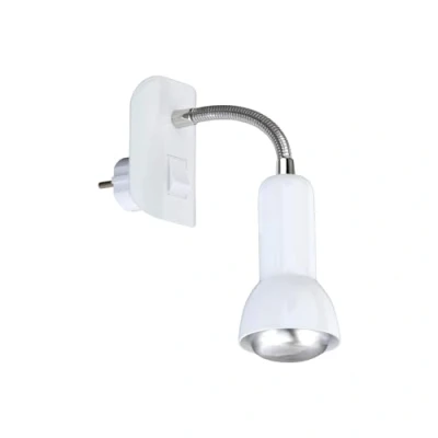 Image de Briloner Lampe de lecture avec douille E14, interrupteur à bascule, orientable, blanche, 2739 016P