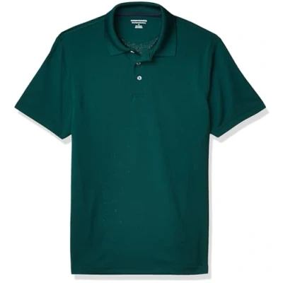Image de Amazon Essentials Polo de Golf à Séchage Rapide Coupe Ajustée Homme, Vert Forêt, XL