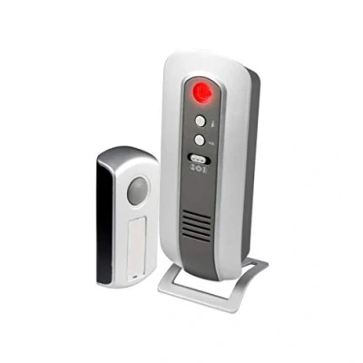 Image de Alecto ADB 17 Sonnette sans fil Signal acoustique et optique Crypté noir/argent