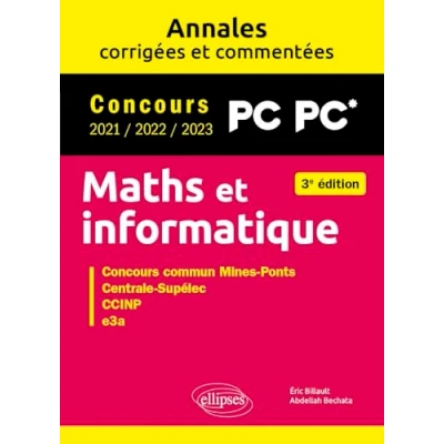 Image de Maths et informatique PC: Concours commun 2021/2022/2023 Mines Ponts, Centrale Supélec, CCINP, e3a