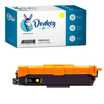 Image de Donkey pc Toner compatibile TN241Y TN 241Y pour Brother HL3140CW, HL3150CDW, HL3170CDW, DCP9015CDW, DCP9020CDW, MFC9330CDW, MFC 9140CDN MFC934CDW (2.200 Pages)