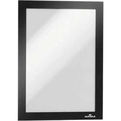 Image de Durable 487101 Duraframe Sachet de 2 Cadres d&#039;Affichage Repositionnables A5 Noir