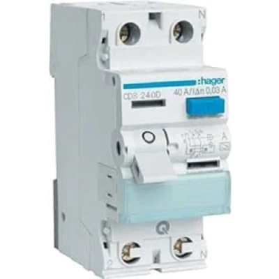 Image de Hager CDS240D 2P Circuit Breaker Breakers (Grey, White, 25 40 c, 55 70 C)