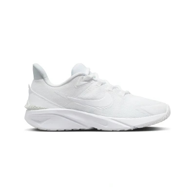 Image de Nike Performance STAR Runner 4 Unisex Chaussures de running neutres pour enfants, Taille: 35.5, White/pure platinum Tissu / matière synthétique