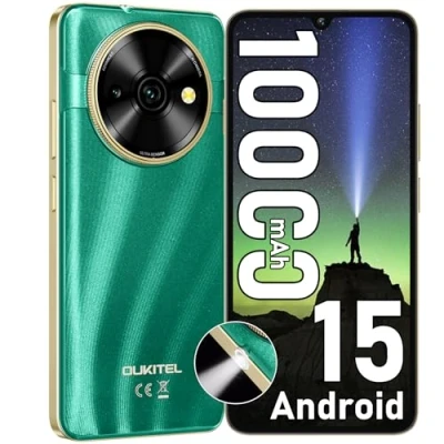 Image de OUKITEL C59 Telephone Portable Pas Cher Android 15 2025, 10000mAh/18W Smartphone Débloqué 120 Lumens, 6.88&quot; HD+ 90Hz Téléphone Débloqué, 16Go+128Go/TF 1To, 13MP+5MP, Dual SIM/Face ID/Fingerprint/GPS