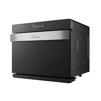 Image de ARDES AR6440VD Four électrique ventilé Capacité de 31 litres avec lumière interne 9 fonctions cuisson minuterie double vitrage accessoires MIST 400, Noir