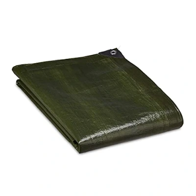 Image de Relaxdays Bâche 140g/m², Couverture avec œillets, étanche, indéchirable, Protection en PE, 2 x 3 m, Vert