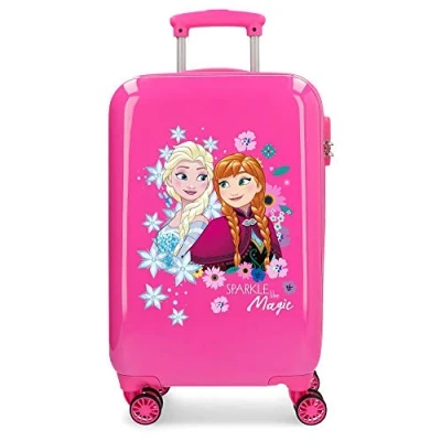 Image de Disney Frozen La Reine des Neiges Sparkle Like Magic Valise Trolley Cabine Rose 37x55x20 cms Rigide ABS Serrure à combinaison 33L 2,6Kgs 4 roues doubles Bagage main