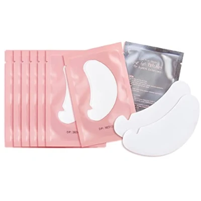 Image de Lunamoon 50 Paire Patchs Pour Extensions de Cils Gel Patch Non Pelucheux Yeux Pad Under Eye Pads for Eyelash Lash Lift (V pads)