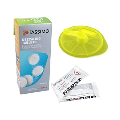 Image de DL pro Disque de nettoyage + tablettes détartrage pour Bosch Siemens 576836 00576836 311909 00311909 Machine à capsules Tassimo café