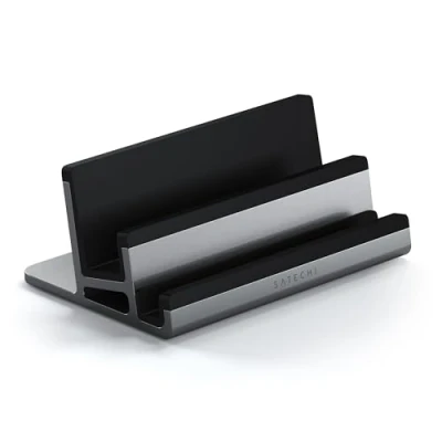 Image de Satechi Support vertical double pour ordinateur portable Gris sidéral ST ADVSM