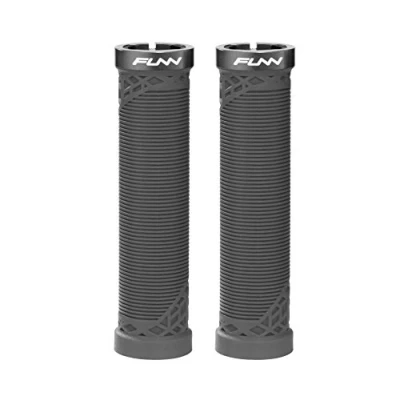 Image de Funn Hilt poignées de Guidon VTT avec système Verrouillage Simple, légères et ergonomiques, Un diamètre intérieur 22 mm, vélo Uniques Motif (Noir)