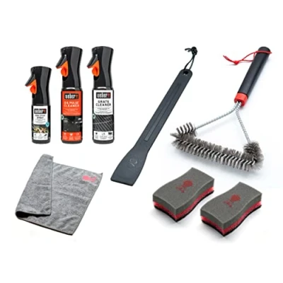 Image de Weber Kit de Nettoyage pour Barbecues Q et Pulse Nettoyant Séries Accessoires Barbecue Idéal (18286)