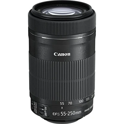 Image de Canon 8546B005 Objectif EF S 55 250mm f/4 5,6 is STM Noir