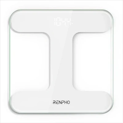 Image de RENPHO Balance Pese Personne, Personnes en Verre Trempé, Pèse Personne avec écran LED lumineux, Indexation précise par 50 kg, mince, Fonctions intelligentes, Core TS