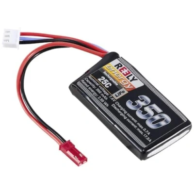Image de Reely Pack de Batterie (LiPo) 7.4 V 350 mAh Nombre cellules: 2 25 C Softcase Bec