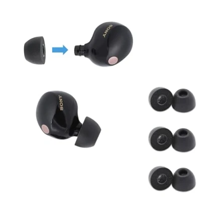 Image de Comply TrueGrip Pro Embouts en Mousse à mémoire de Forme pour écouteurs sans Fil Sony True Fabriqués partir Confortable Un Ajustement sûr (Taille S)