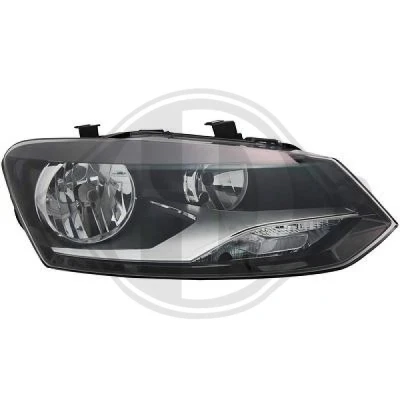Image de DIEDERICHS 2206982 Phares droit H7/H7 Halogène pour circulation à droite avec commande correcteur de site projecteur