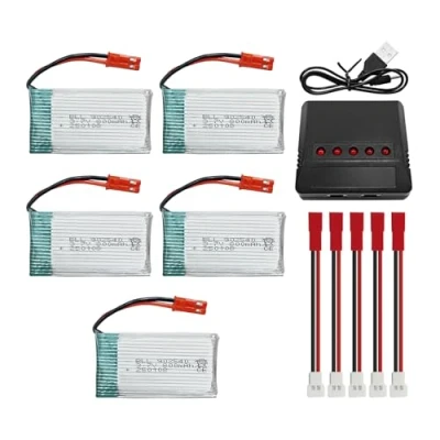Image de 4PCS 3.7V 800mah Batterie au Li &amp; Chargeur d&#039;équilibre 4 en 1 pour MJX X400 X400W X800 X300C Sky Viper S670 V950HD V950str s1750 V2450 HS110 HS200 HS200W HS110W Drone