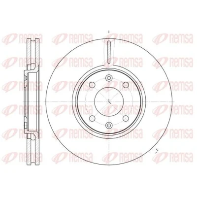 Image de REMSA 6587.10 Disque de frein Essieu avant 288, 288 28 4 ventilé CITROËN: C5 II 5 portes, I Xantia 3/5 portes