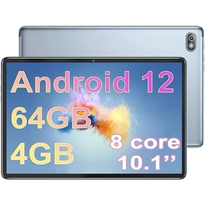 Image de SZTPS Tablette 10 Pouces,Tablette Android 12.0, 64GB ROM + 4GB RAM 128gb Extensible 8 cœurs 1.6GHz Double Caméra 2 5MP 5000mah Grande BatterieTablette Tactile 2.4G WiFi Bluetooth GPS
