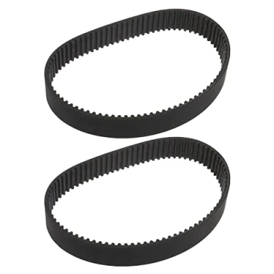 Image de ECSiNG Lot de 2 courroies d&#039;entraînement en caoutchouc pour rabot HTD255 3M 14 85 dents avec boucle fermée 1604736002 1604736004 Compatible Bosch FO150 FO200 PHO2.82 PHO20.82