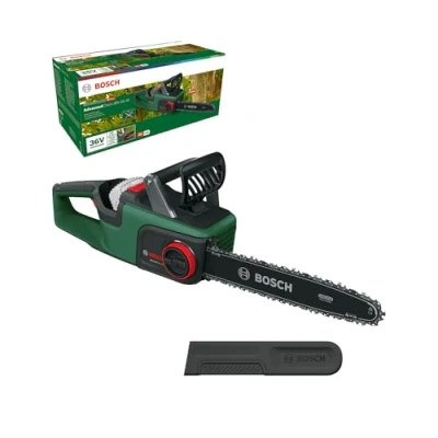 Image de Bosch Tronçonneuse à chaîne sans fil AdvancedChain 36V 35 40 (pour tronçonner le bois dur ; système vitesse de : 14 m/s batterie)