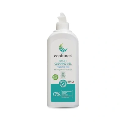 Image de Ecolunes gel nettoyant WC, sans parfum, 100% ingrédients d&#039;origine naturelle, ne provoque pas d&#039;allergies, est formulé avec des détergents puissants végétale, 500 ml