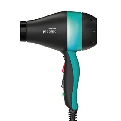 Image de GAMMAPIU&#039; PLASMA BACTÉRICIDE Sèche cheveux professionnel Action désinfectante Noir/Vert, avec lampe UV bactéricide 1700 2000W
