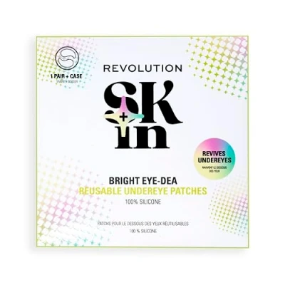 Image de Revolution SKin, Silicone Eye Patches, Patchs Réutilisables pour Décongestionner et Hydrater les Yeux, Vegan Non Testés sur Animaux, 1 Paire