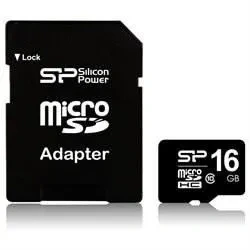 Image de Silicon Power SP016GBSTH010V10SP mémoire flash 16 Go MicroSDHC UHS I Classe 10 Neuf