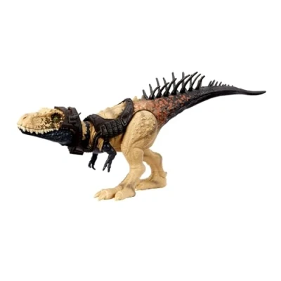 Image de Mattel Jurassic World Figure Articulée Bistahieversor Méga Action, Grande Espèce Avec Mouvement D’Attaque Et Dispositif De Traçage, Jouet Enfant, Dès 4 Ans, HLP27