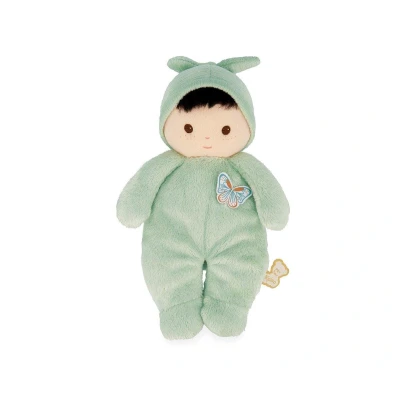 Image de KALOO Poupon Très Doux et Moelleux pour Bébé Corps Souple Tendre en Tissu Couleur Vert 24cm Lavable Dès la Naissance K222003