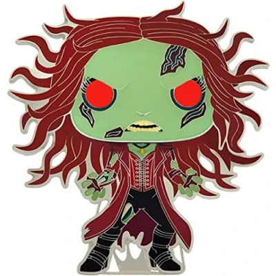 Image de Funko Pop! Large Enamel Pin MARVEL: Marvel Scarlet Witch What If ZOMBIE WANDA MAXIMOFF en Émail Broche Fantaisie Mignonne à Collectionner pour les Sacs Dos